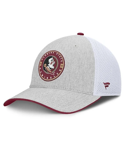 Fanatics Men's Heather Gray/White Florida State Seminoles Trigger Flex Hat