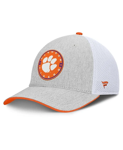 Fanatics Men's Heather Gray/White Clemson Tigers Trigger Flex Hat
