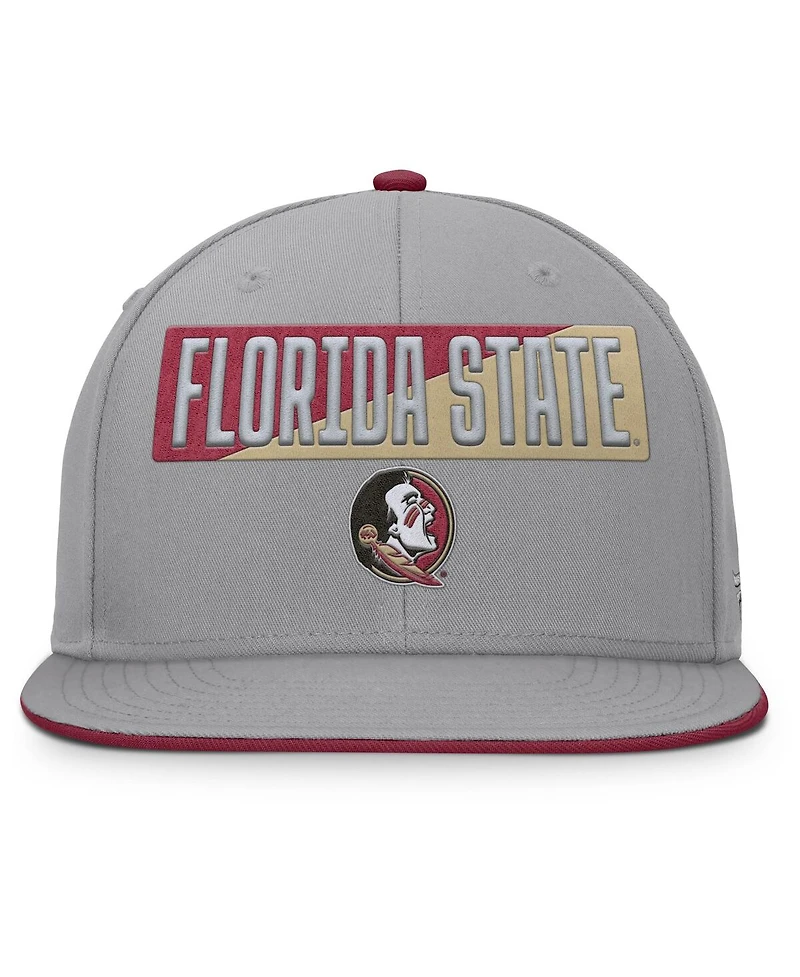 Fanatics Men's Gray Florida State Seminoles Duo Snapback Hat