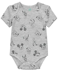 Disney Baby Boys 3-Pack Mickey Mouse Short Sleeve Bodysuit