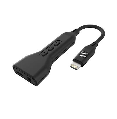 Scosche Audio Adapter 3.5mm for Apple Lightning Devices-Black