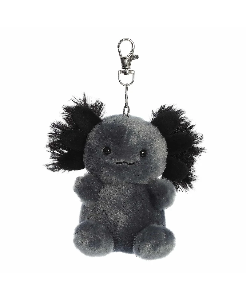 Aurora Mini Onyx Axolotl Palm Pals Adorable Clip-On Black 4"