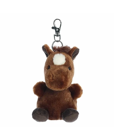 Aurora Mini Truffle Brown Horse Palm Pals Adorable Clip-On Brown 4"