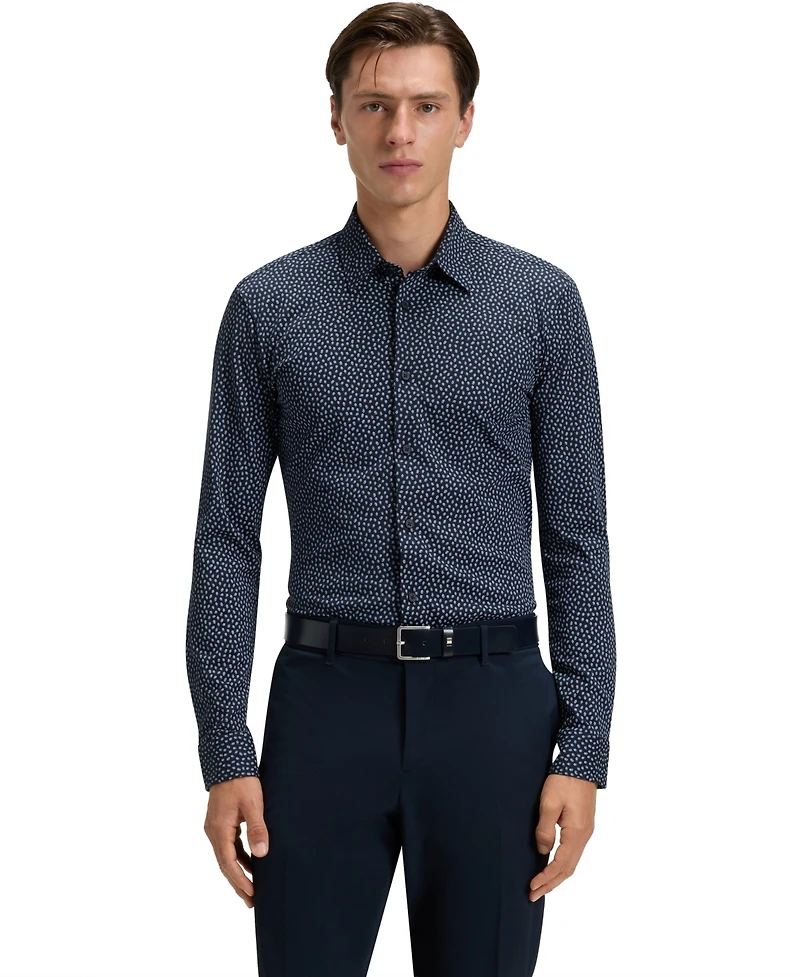 Boss by Hugo Men's Slim-Fit Cotton Blend Shirt