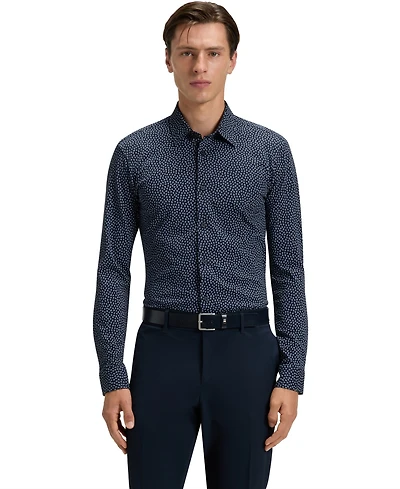Boss by Hugo Men's Slim-Fit Cotton Blend Shirt