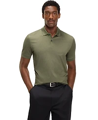 Boss by Hugo Men's Mercerized-Cotton Monogram Polo Shirt