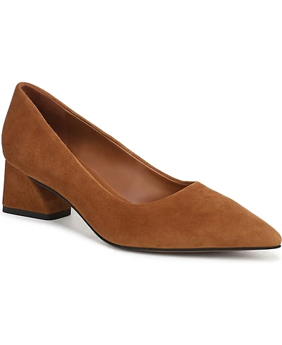 Franco Sarto Women's Racer Pointed Toe Block Heel Pumps