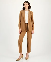 Anne Klein Womens Shawl Collar Open Front Blazer Twist Neck Sleeveless Top Hollywood Waist Pull On Pants