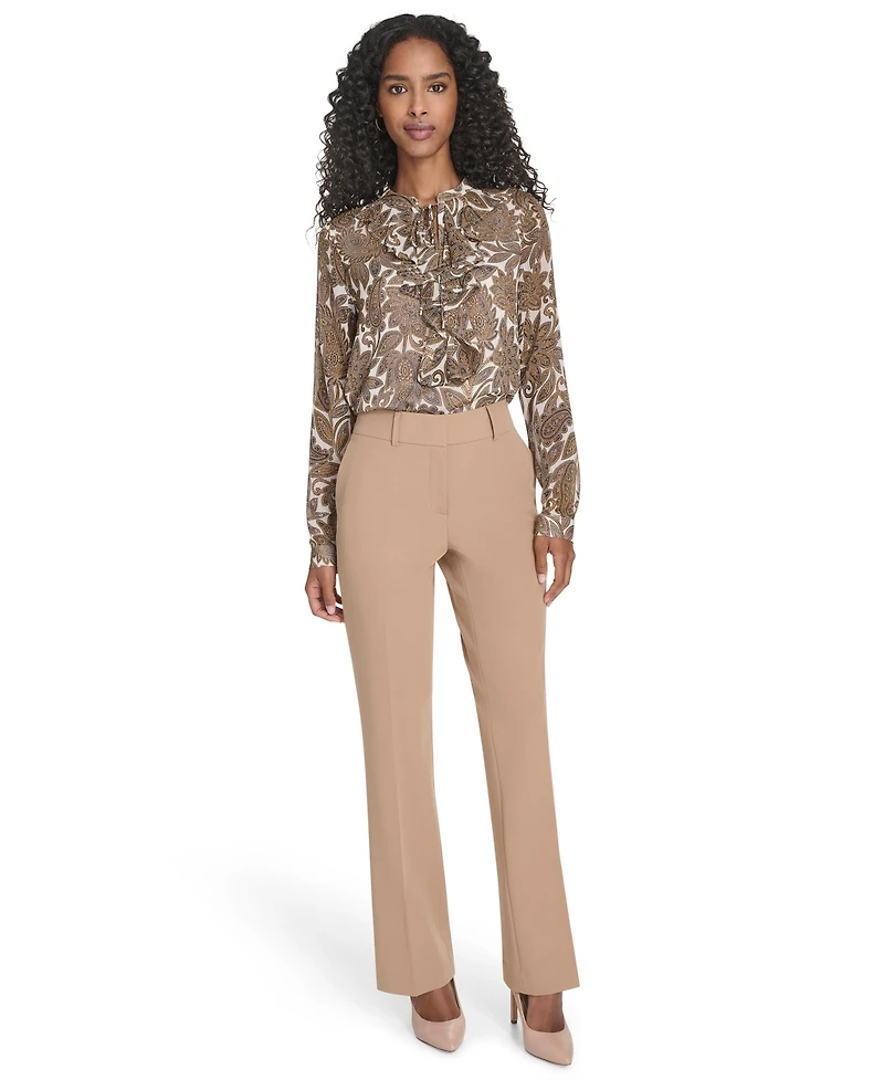 Tommy Hilfiger Women's Solid Sutton Bootcut Trousers