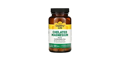 Country Life Chelated Magnesium, 250 Mg, 180 Tabs