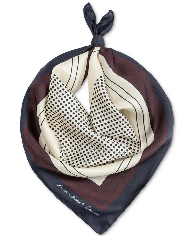 Lauren Ralph Lauren Fall Dot Silk Square Scarf