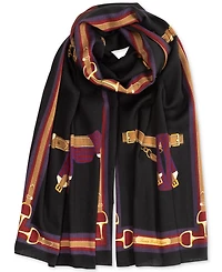 Lauren Ralph Equestrian Ribbon Wrap Scarf