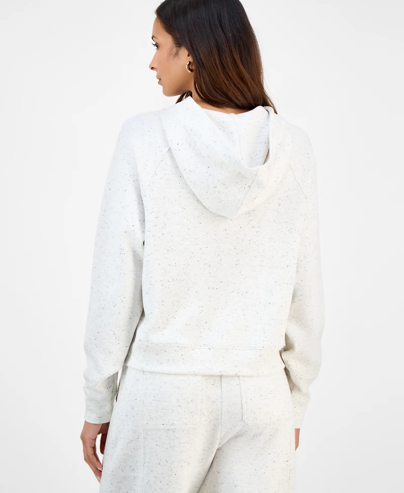 And Now This Women's Speckled Knit Hooded Sweatshirt, Macy's Exclusive