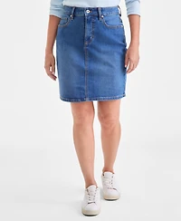 Style & Co Women's Mid-Rise 5-Pocket Denimi Skirt, Macy's Exclusive
