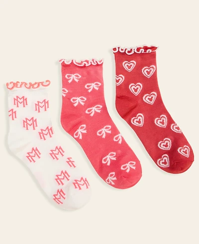 Disney | Macy's Women's Minnie Mouse 3-Pair Fashion Sock Gift Set, Macy's Exclusive