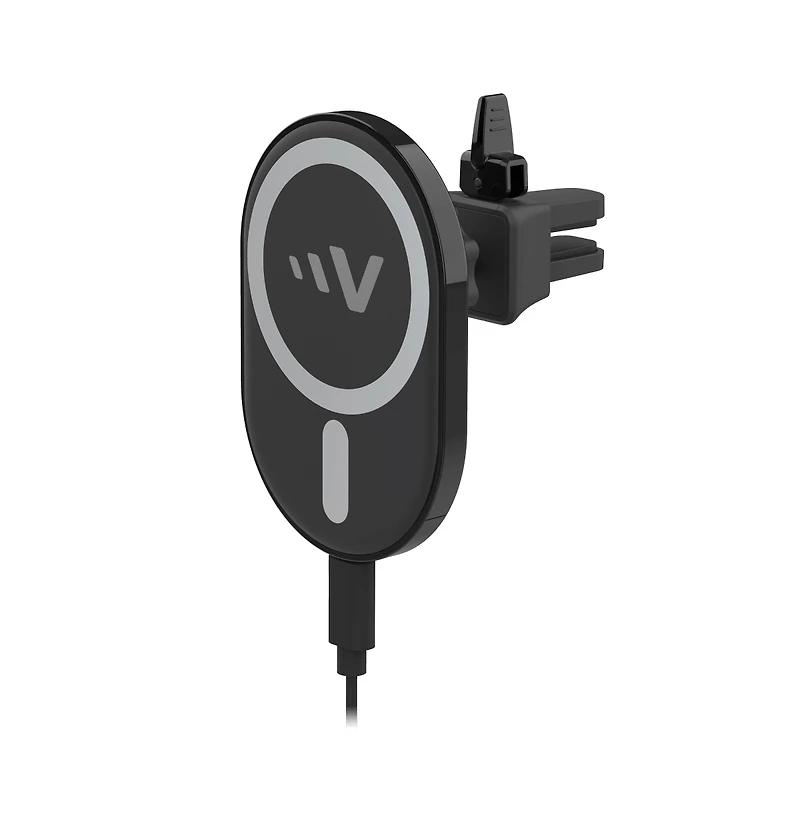 Ventev 15W Ultrafast Magnetic Wireless Car Charger Mount-Black