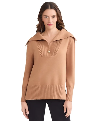 Jones New York Women's Oversized Collar Sweater