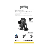 Scosche 15W Wireless Charging Universal Car Mount-Black