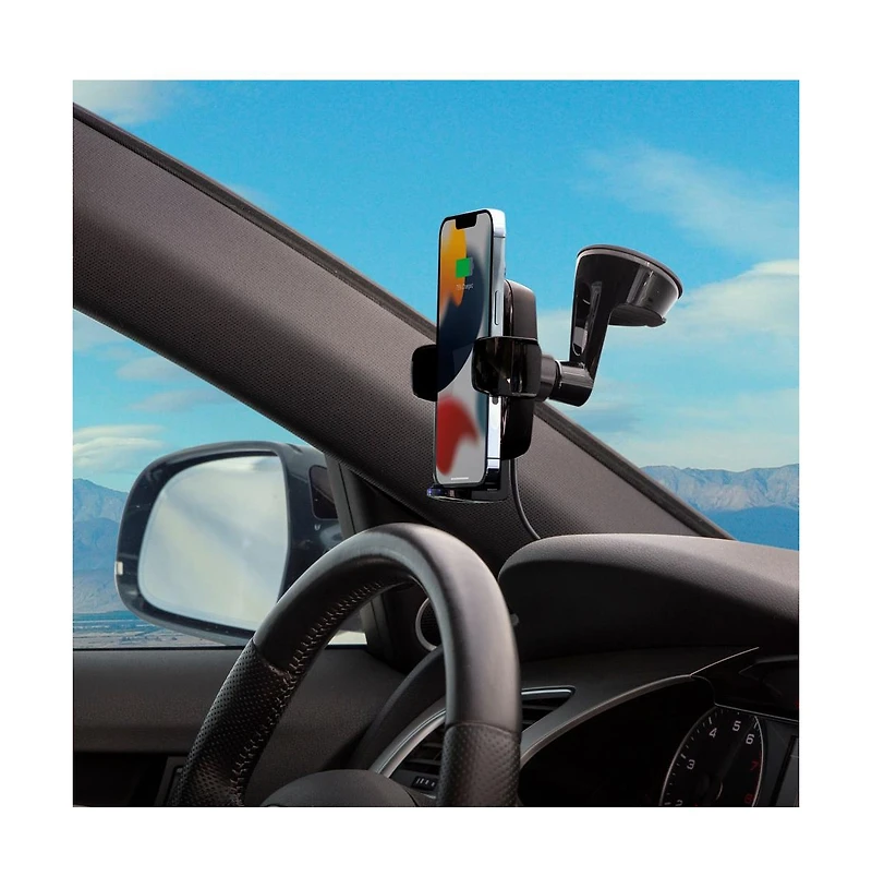 Scosche 15W Wireless Charging Universal Car Mount-Black