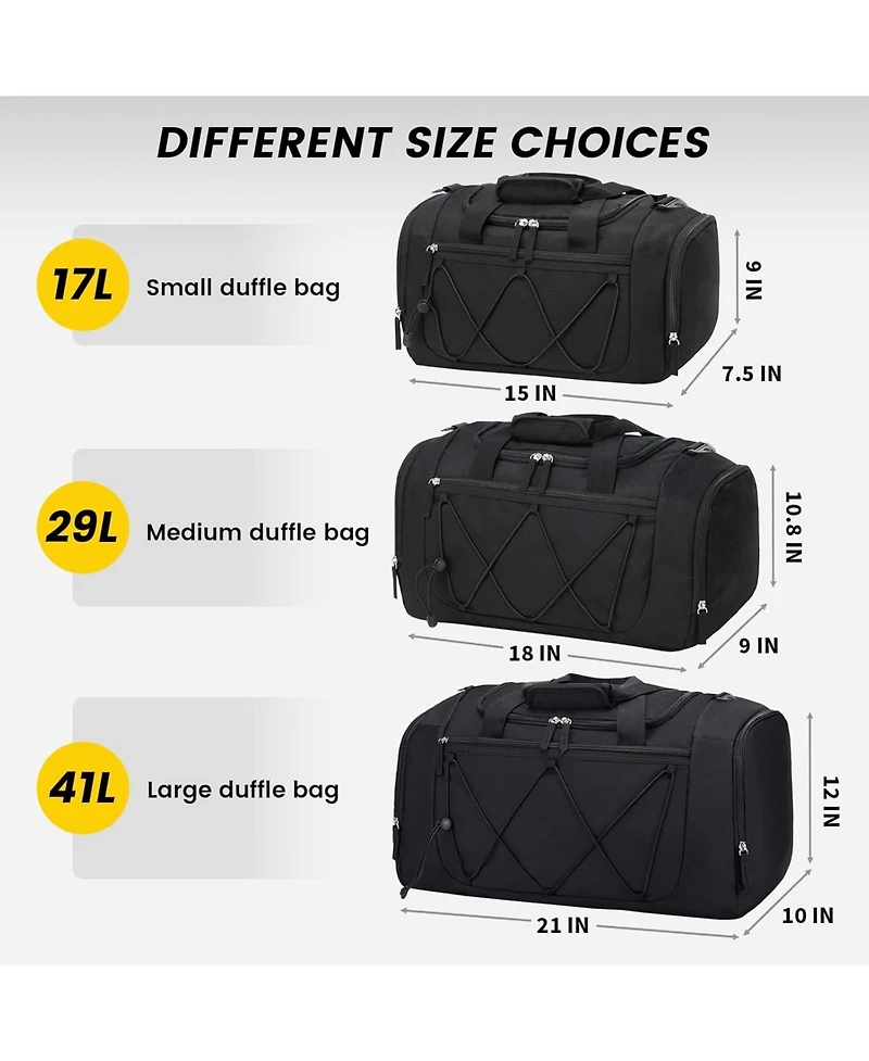 Gym Bag for Women - 15 Inches Small Duffle Bag, Lightweight Travel Duffel Bag for Sports, Gym & Weekend Trips