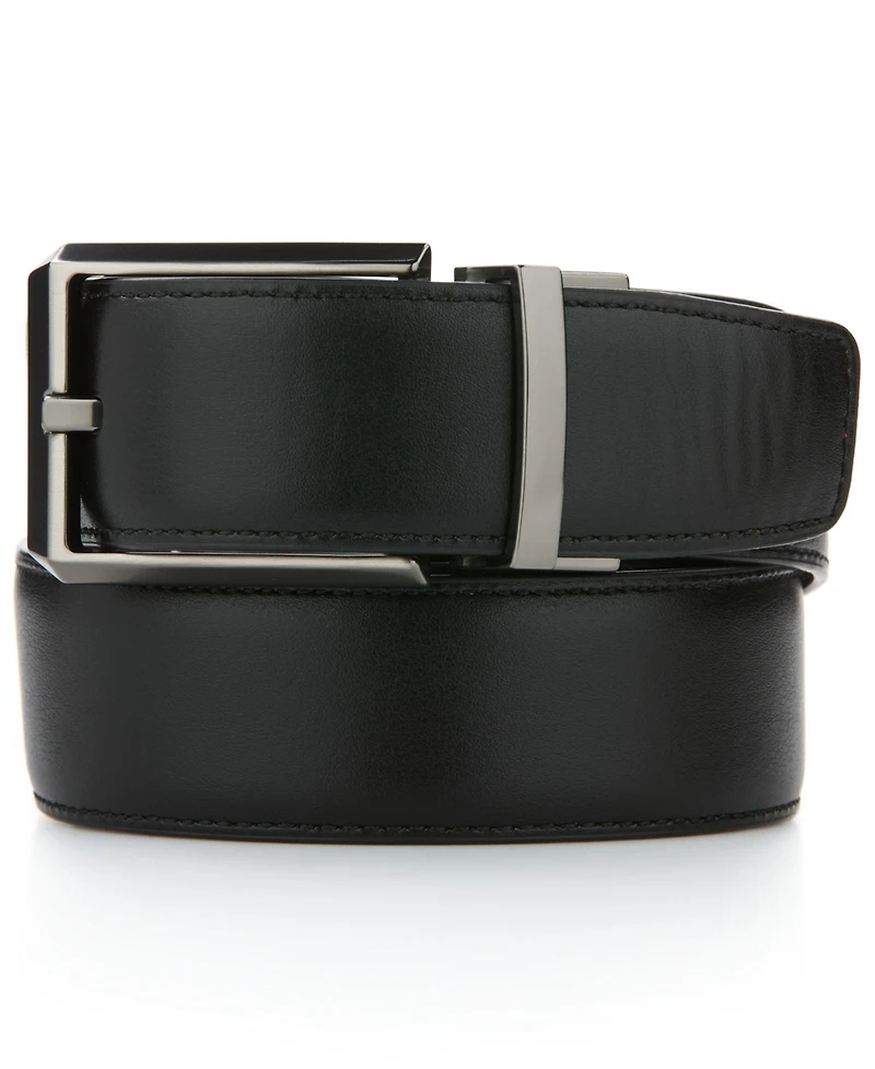 Perry Ellis Portfolio Men's Box Reversible Shine Dress Belt