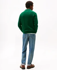 Tommy Hilfiger Men's Long-Sleeve Polo Cotton Cashmere Sweater