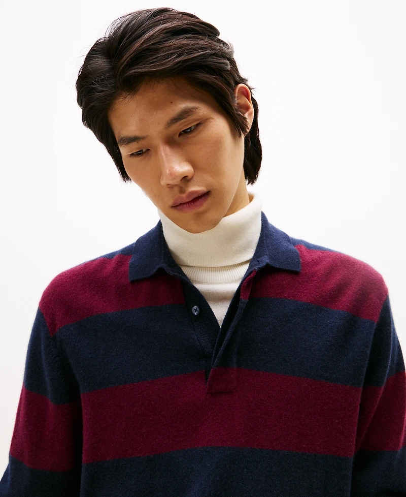 Tommy Hilfiger Men's Knitted Rugby Sweater