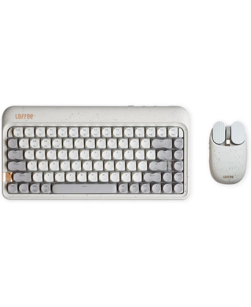Lofree Zero Artz Mechanical Keyboard with Terrazzo Mouse & Palm Rest – Hot-swappable, 75% Layout
