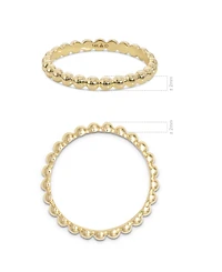 Devata Bead Ring in 14K Gold, Size 9, approx. 2.1 grams.