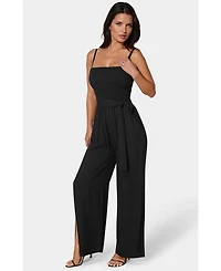 Bebe Women's Smocked Top Jumpsuit