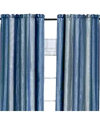 GoodGram Ombre Crushed Satin Sheer Single Window Curtains & Valances - 50 in. W x L