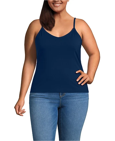 Lands' End Women's Plus Cooling V-neck Camisole