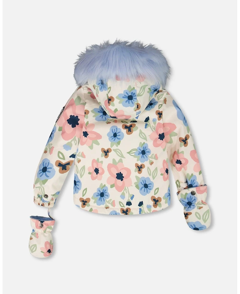 Deux par Baby Girl Two-Piece Play Snowsuit Light Blue - Baby|Toddler
