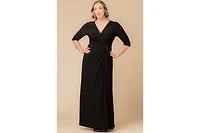 Kiyonna Women's Plus Evening Romance Long Gown
