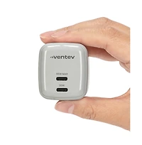 Ventev 65W Ultrafast Usb C Universal Dual GaN Mini Wall Charger