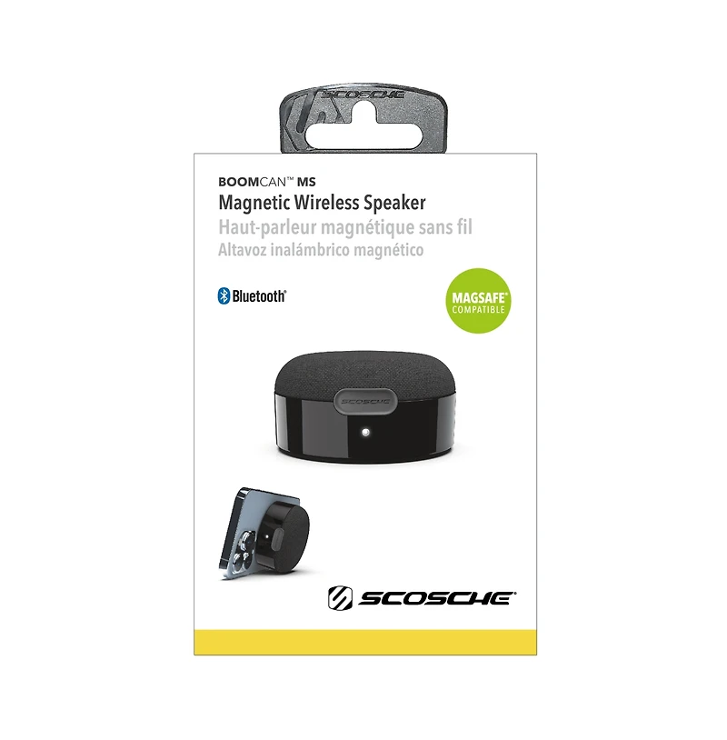 Scosche boomCAN MagSafe Portable Wireless Speaker-White