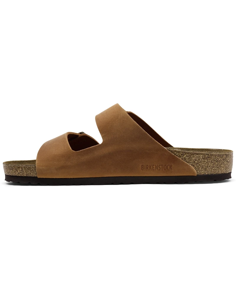 Birkenstock Men's Arizona Leather Two-Strap Sandals from Finish Line