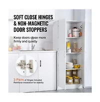 Slickblue Kitchen Pantry Cabinet with Shelves for Food Storage and Organization