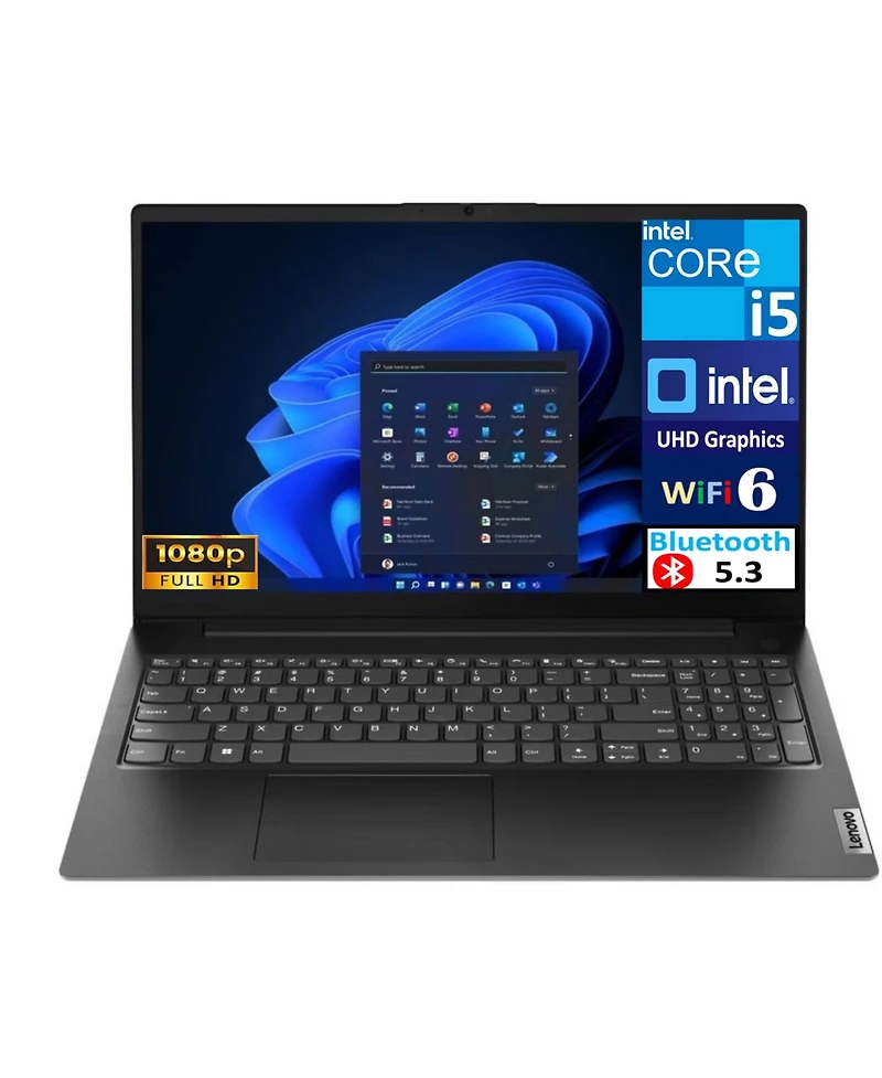 Lenovo V15 G3 School & Business Laptop 15.6" Ips Fhd Display (Intel i5-1235U, 8GB DDR4, 512GB Ssd, Intel Uhd, WiFi 6, Webcam, Bluetooth 5.3, No O