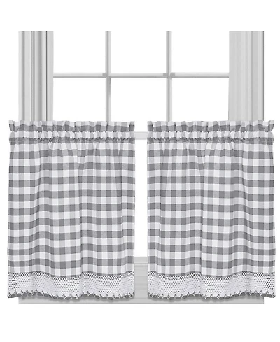 GoodGram Buffalo Check Gingham Custom Window Curtain Treatments