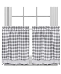 GoodGram Buffalo Check Gingham Custom Window Curtain Treatments