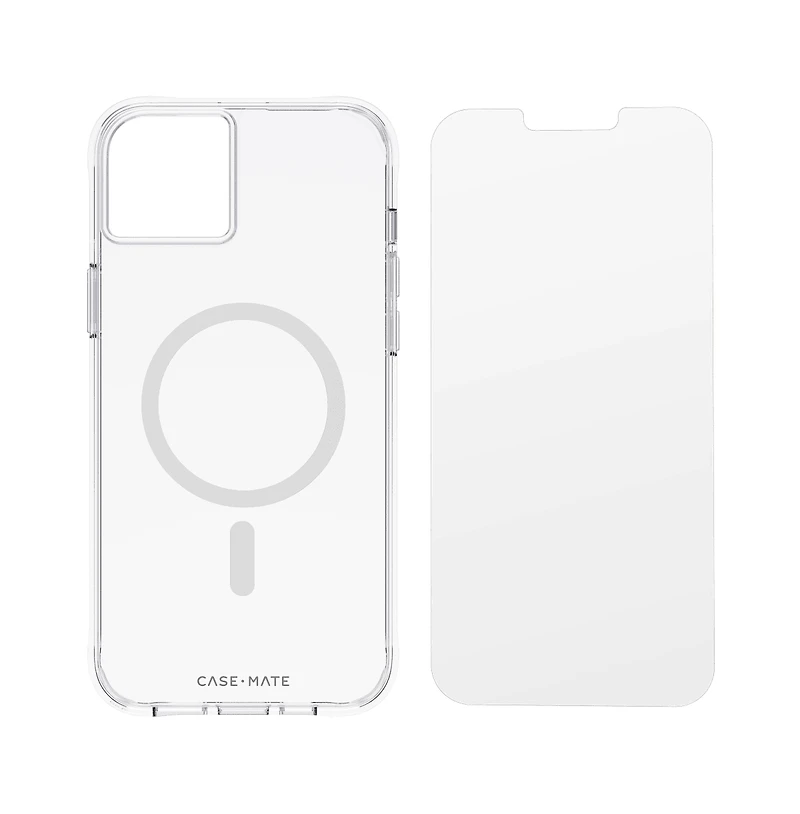 Case-Mate Protection Pack MagSafe Case and Glass Screen Protector for Apple iPhone 14 Plus-Black