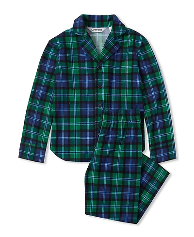 Lands' End Kids Flannel 2 Piece Pajama Set