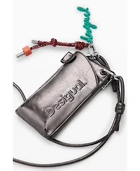 Desigual Women's Medium metallic 3D logo phone holder