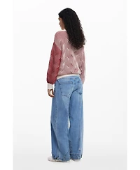 Desigual Women's Two-tone knit sweater