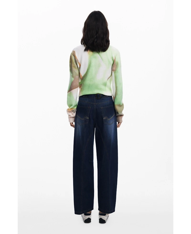 Desigual Women's Long Balloon Jeans