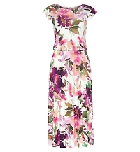 Lascana Women's A-Line Flutter Sleeve Romantic Dress