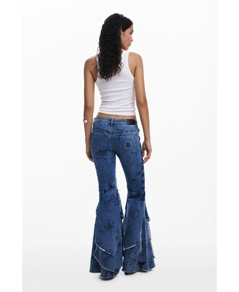 Desigual Women's Maria Escote denim pants