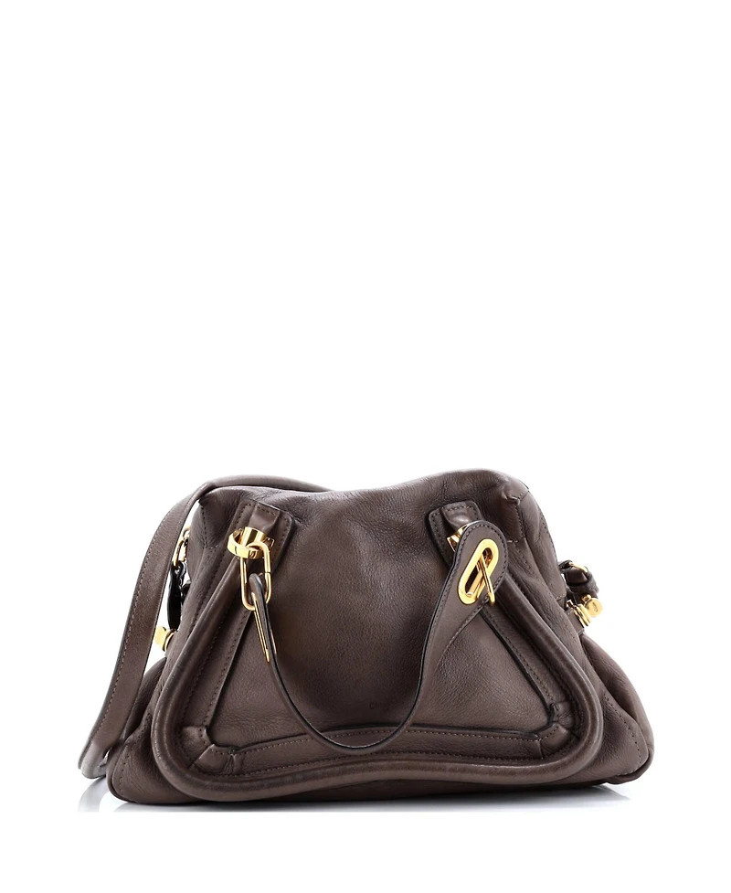 Pre-Owned Chloe Medium Paraty Top Handle Bag Leather