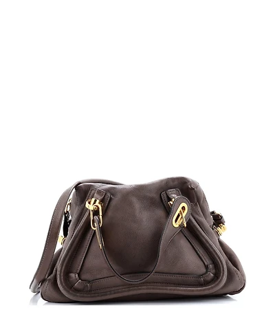 Pre-Owned Chloe Medium Paraty Top Handle Bag Leather